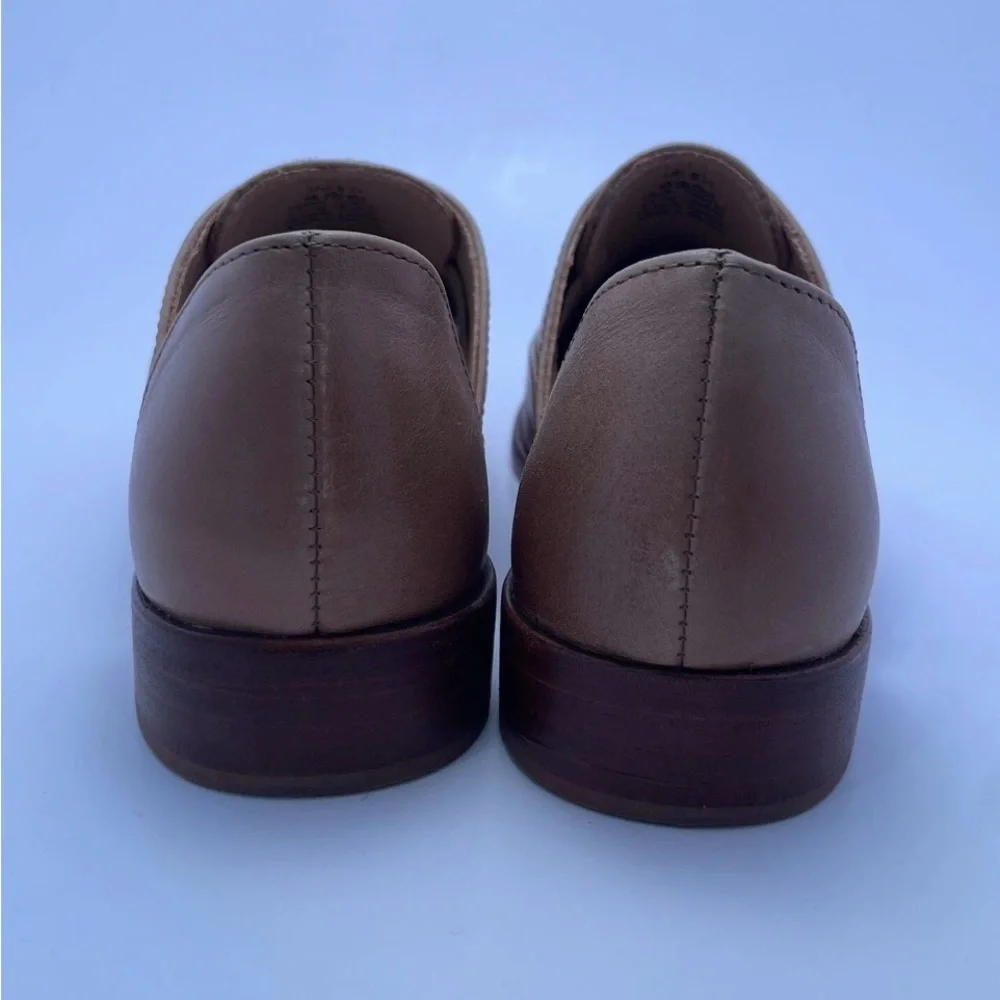 Nisolo Emma d'Orsay Oxford Flats Almond Leather Women’s Size 8.5‎
